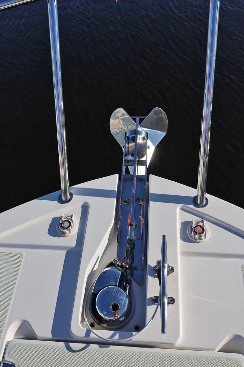 Stainless Anchor And Windlass Detail