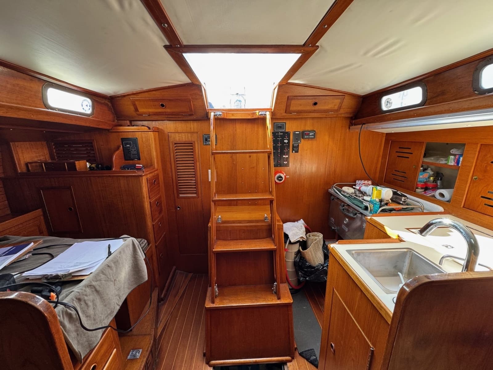 Looking aft to galley