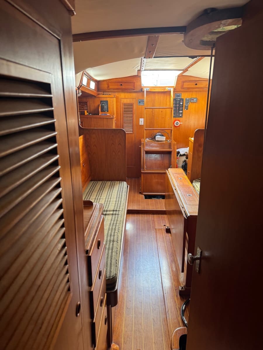 Looking aft from forepeak