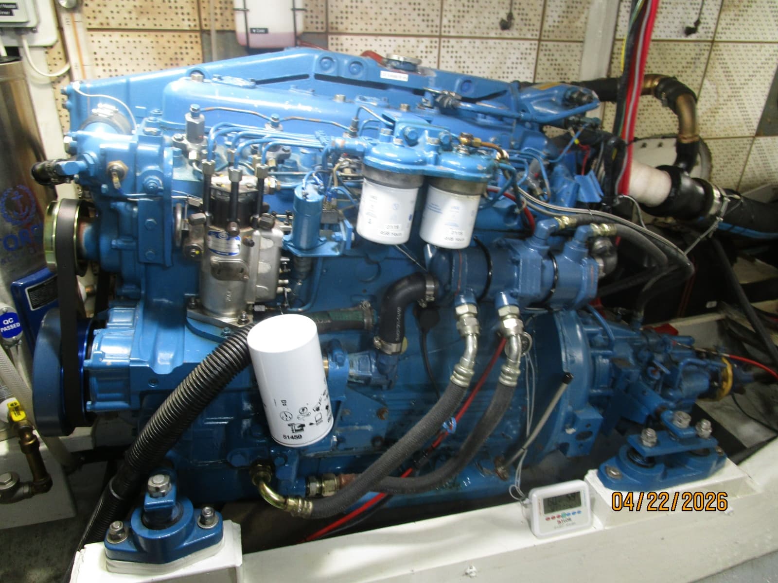49' DeFever starboard main engine