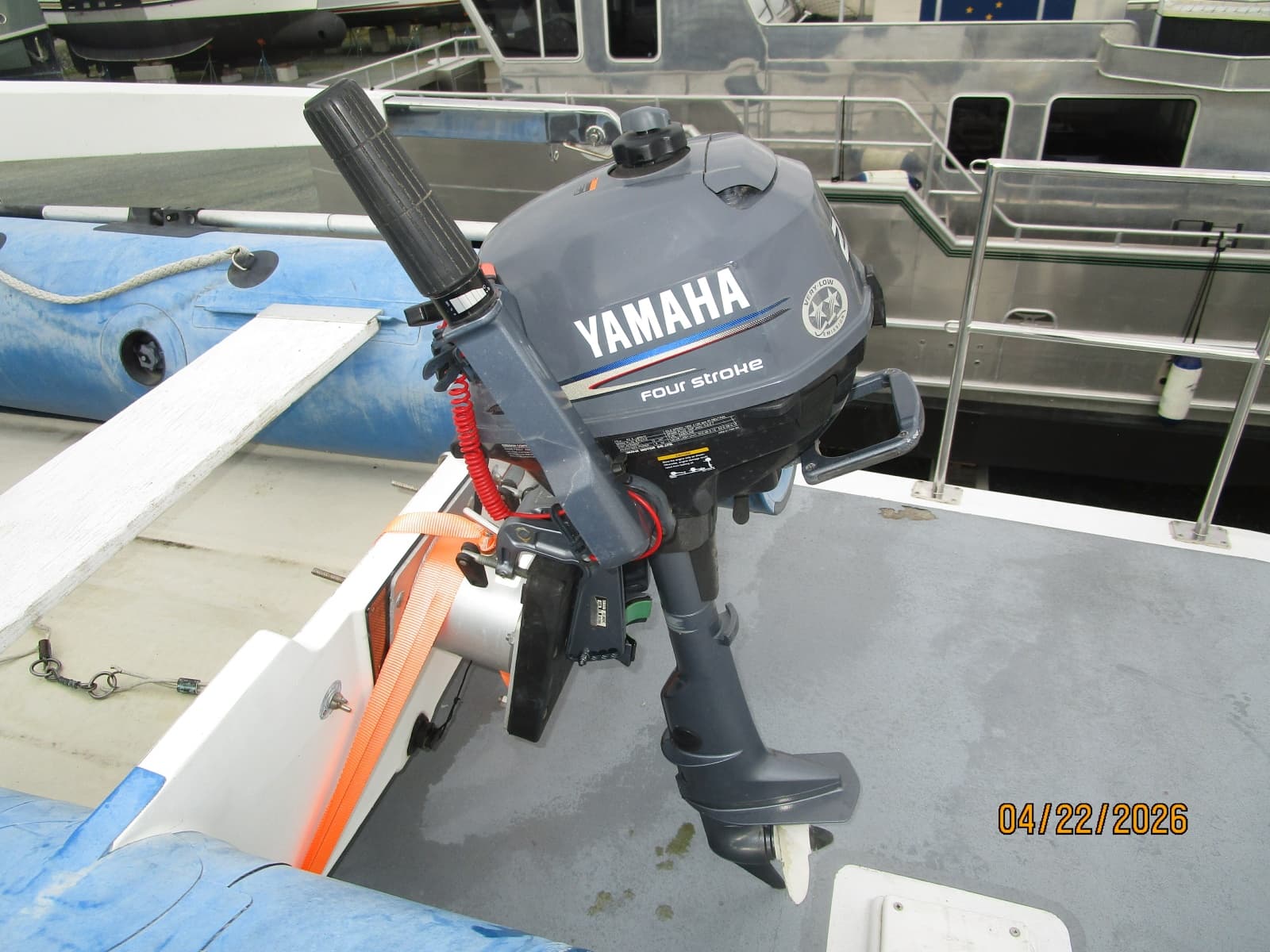 49' DeFever tender outboard