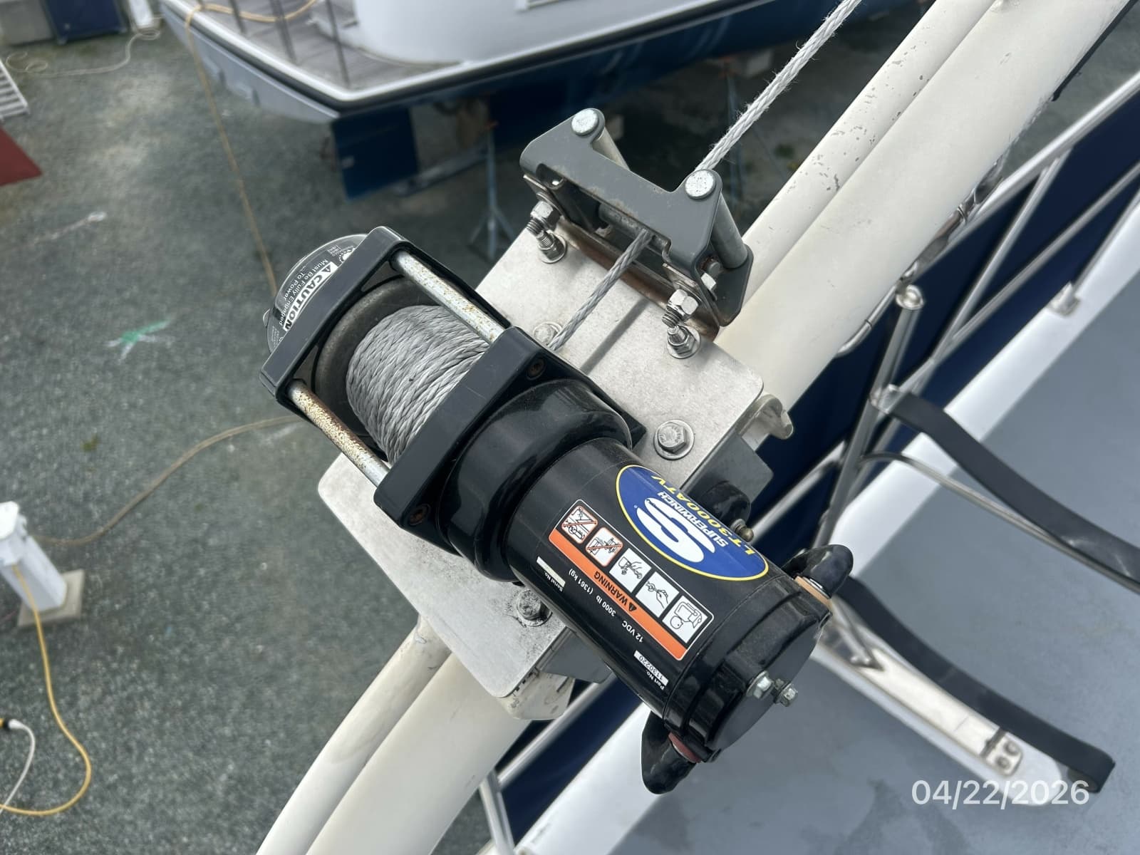 49' DeFever port davit winch