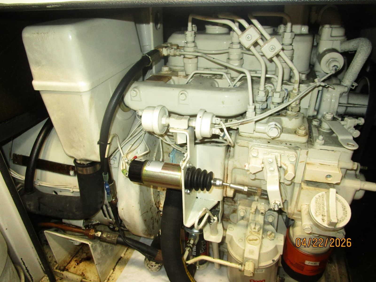 49' DeFever 8 kW generator