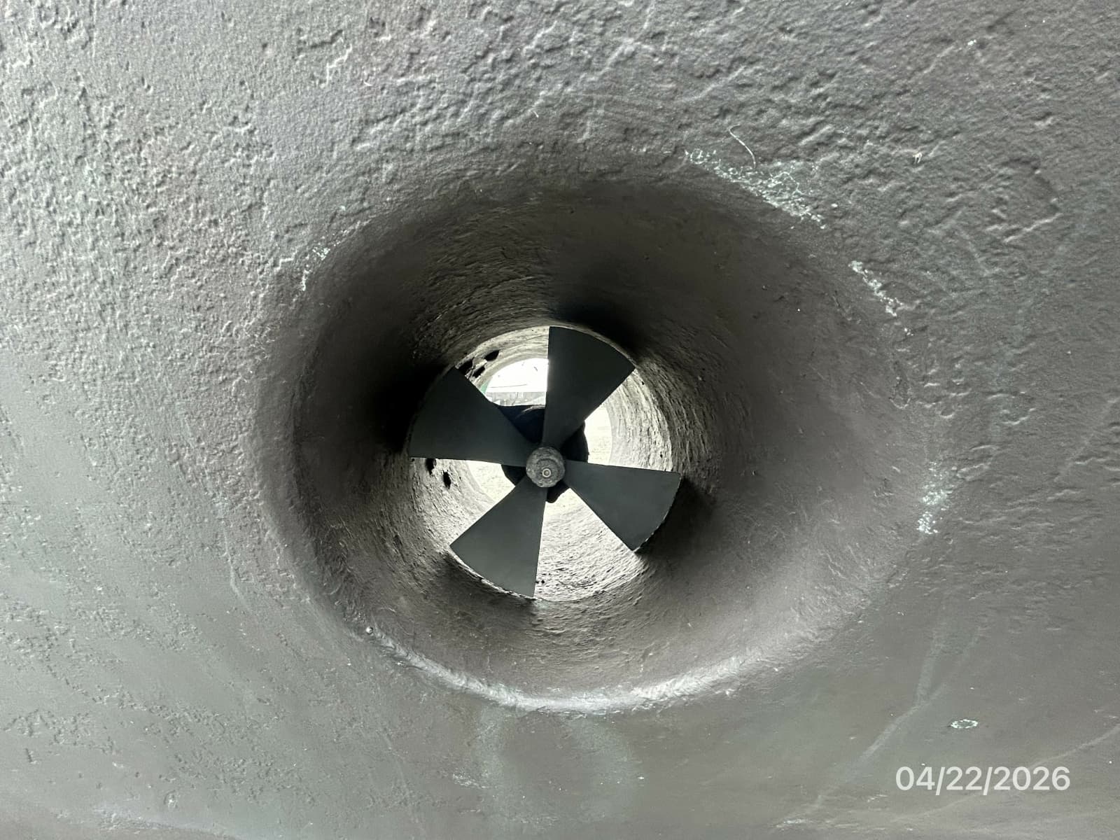49' DeFever bowthruster starboard