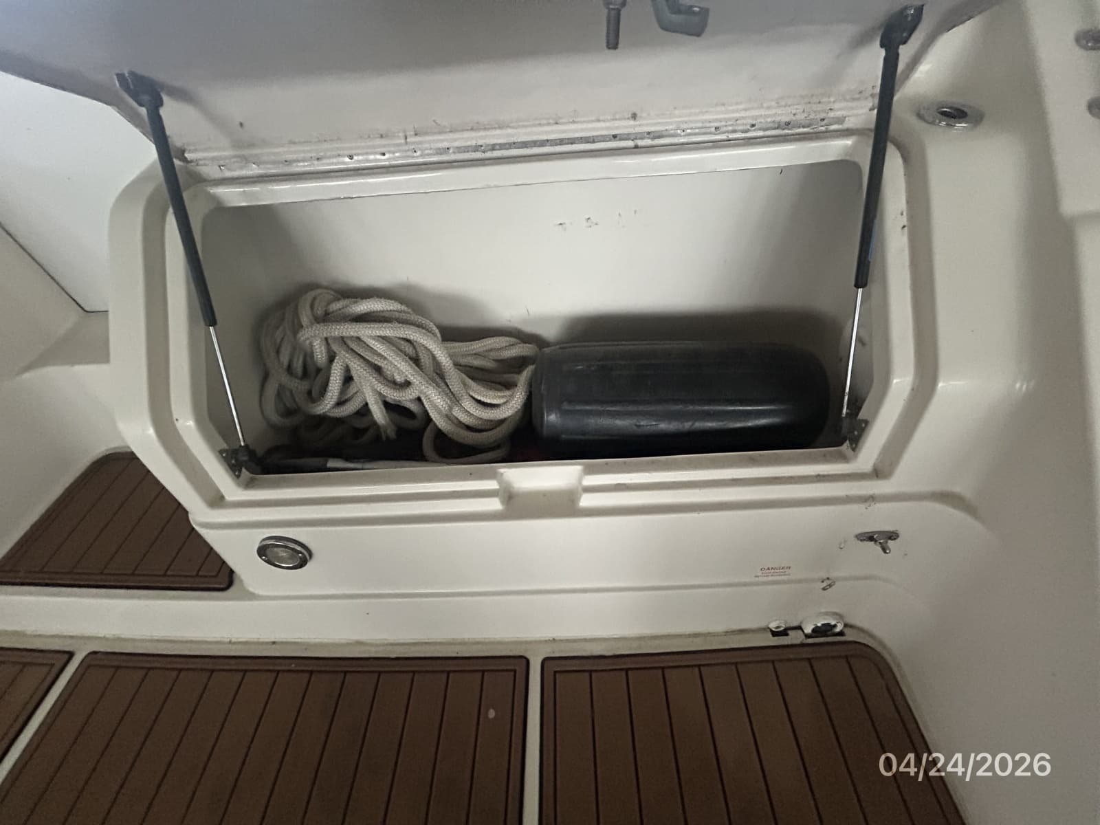 32' Regal transom storage
