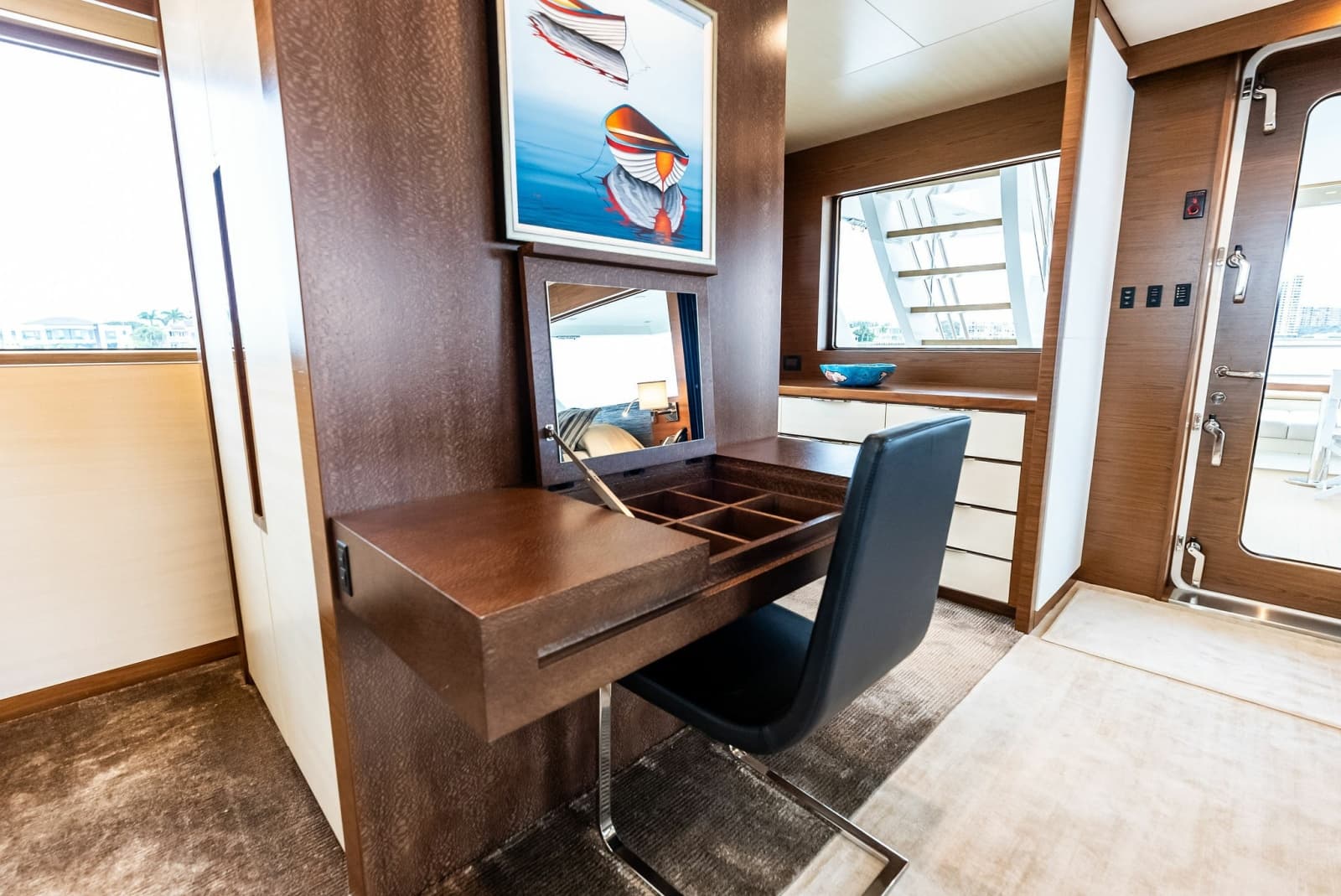 Master Stateroom, makeup vanity/desk