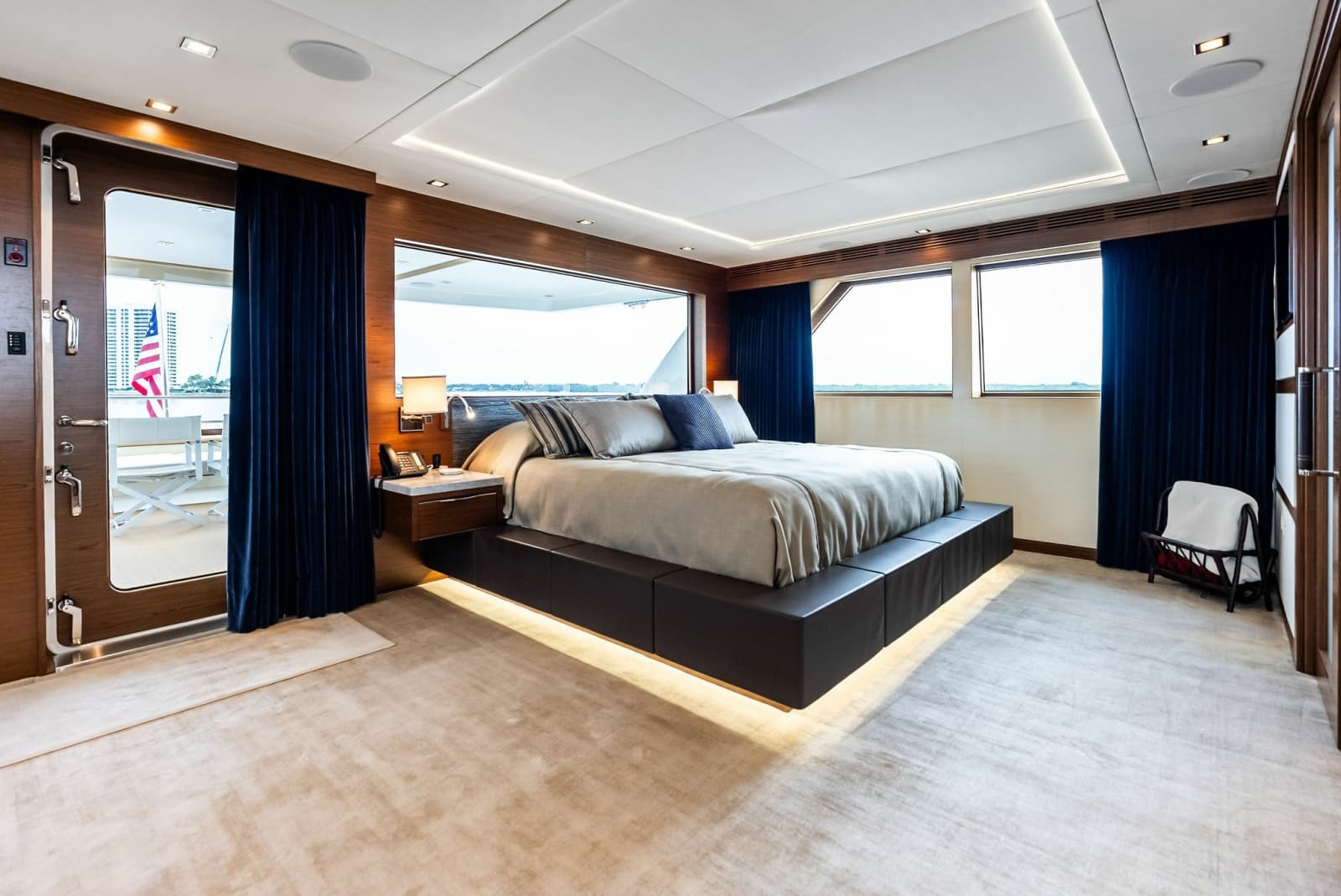 Master stateroom on Bridge Deck 