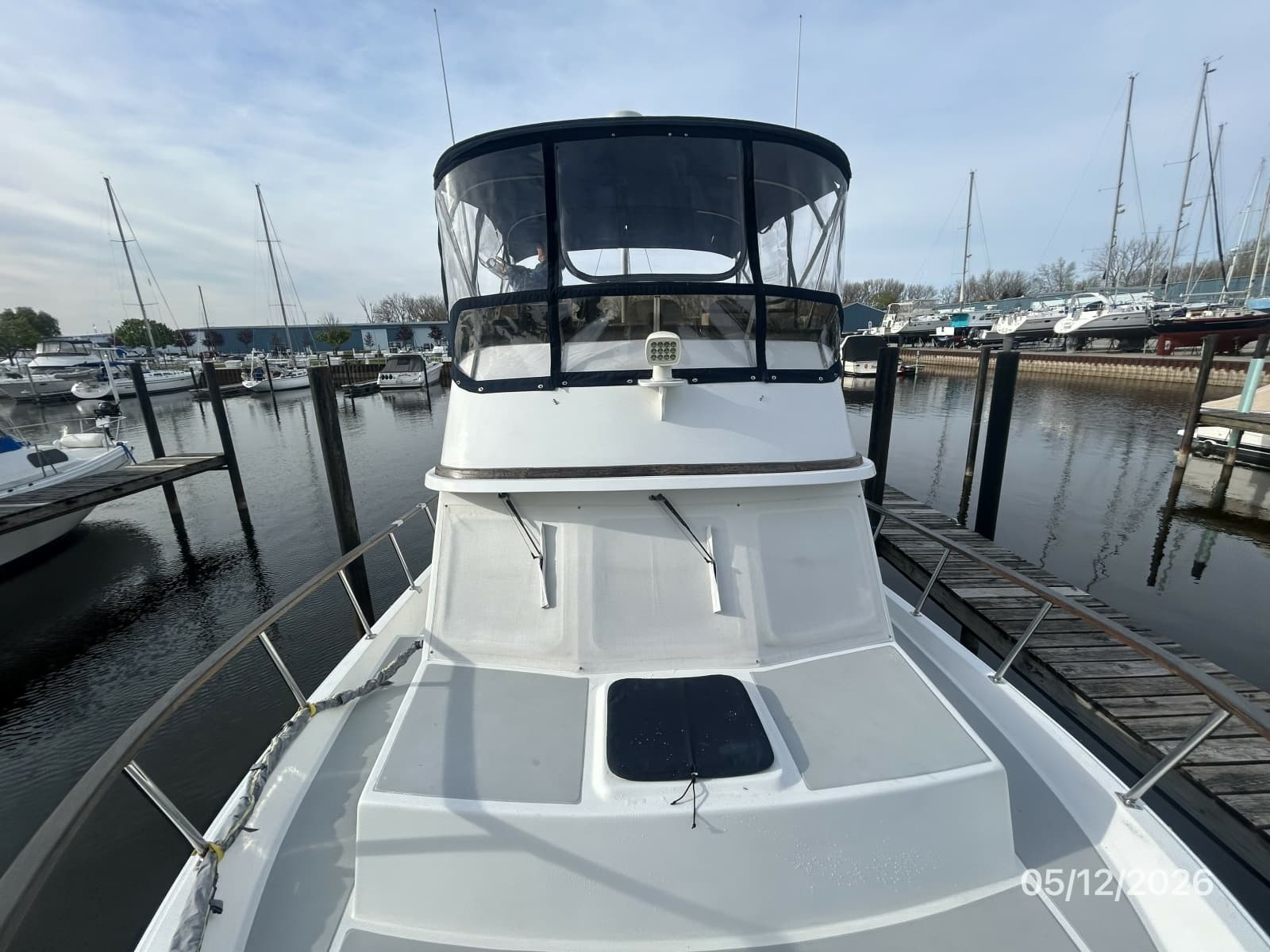 36' Monk foredeck aft