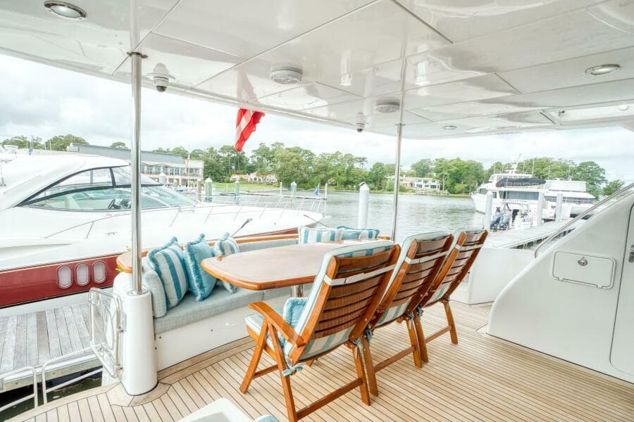2007 Hatteras 80 Enclosed Bridge