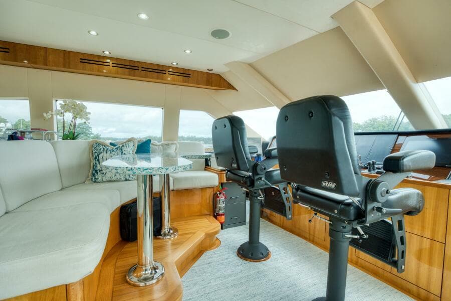 2007 Hatteras 80 Enclosed Bridge