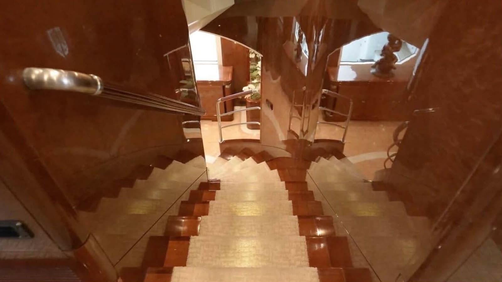 Benetti 145 Domani - Interior Main Deck Grand Staircase