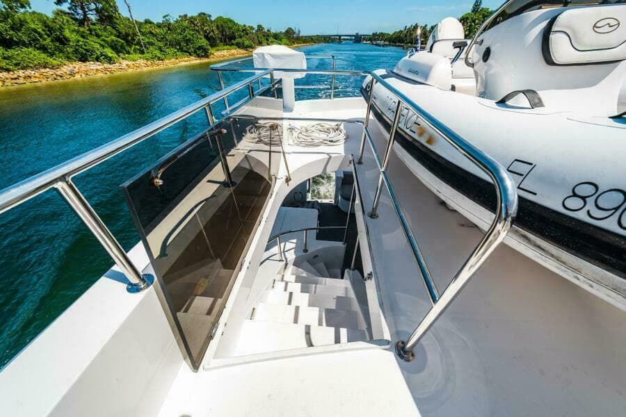 Steps to Aft Deck   