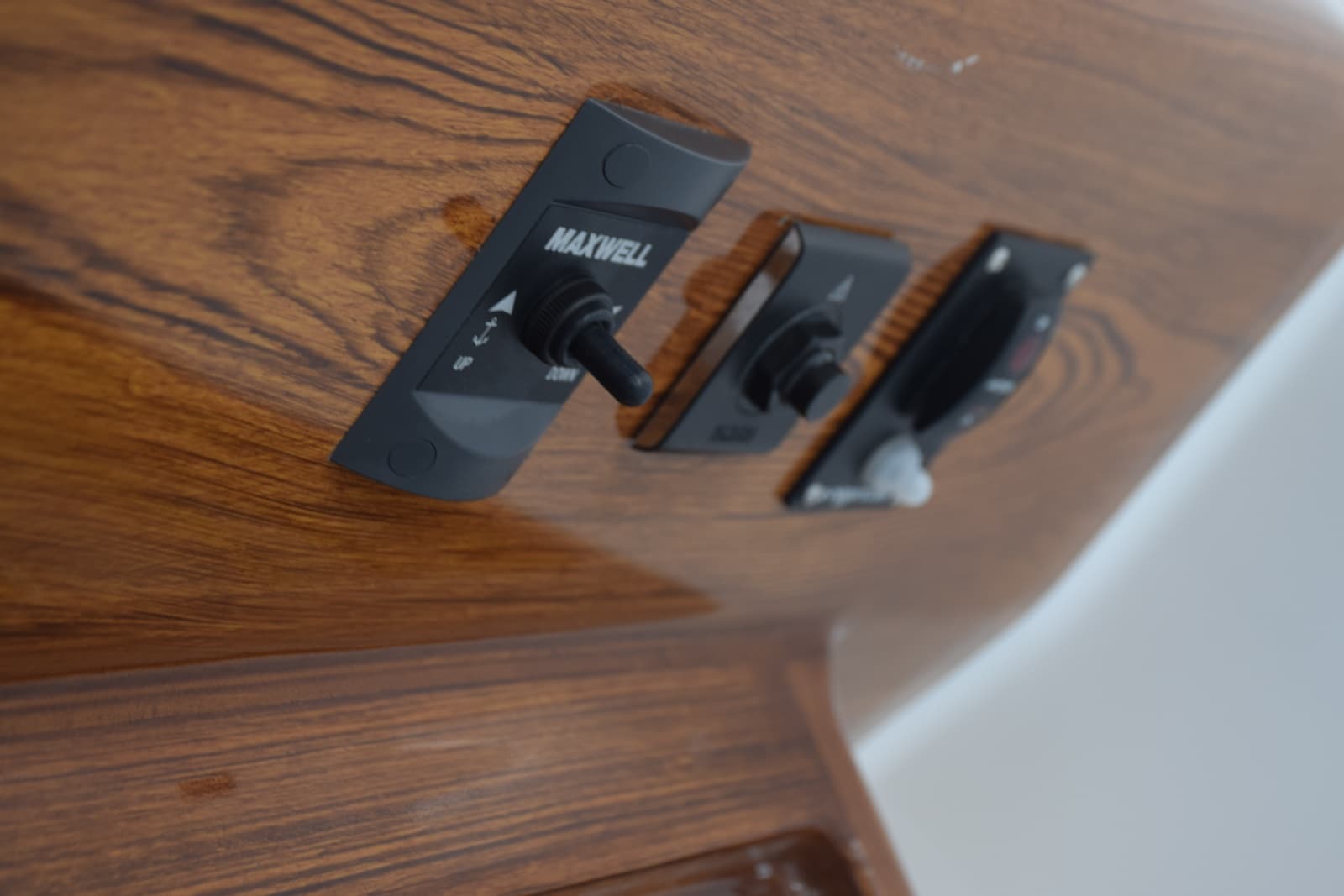 Beneath Helm Console, Windlass Remote Control And Engine Shut Off Switch Tether Button
