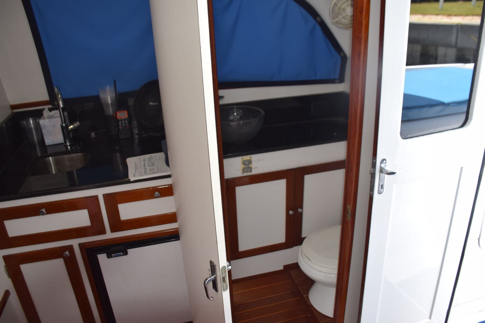Door To Head Compartment Open