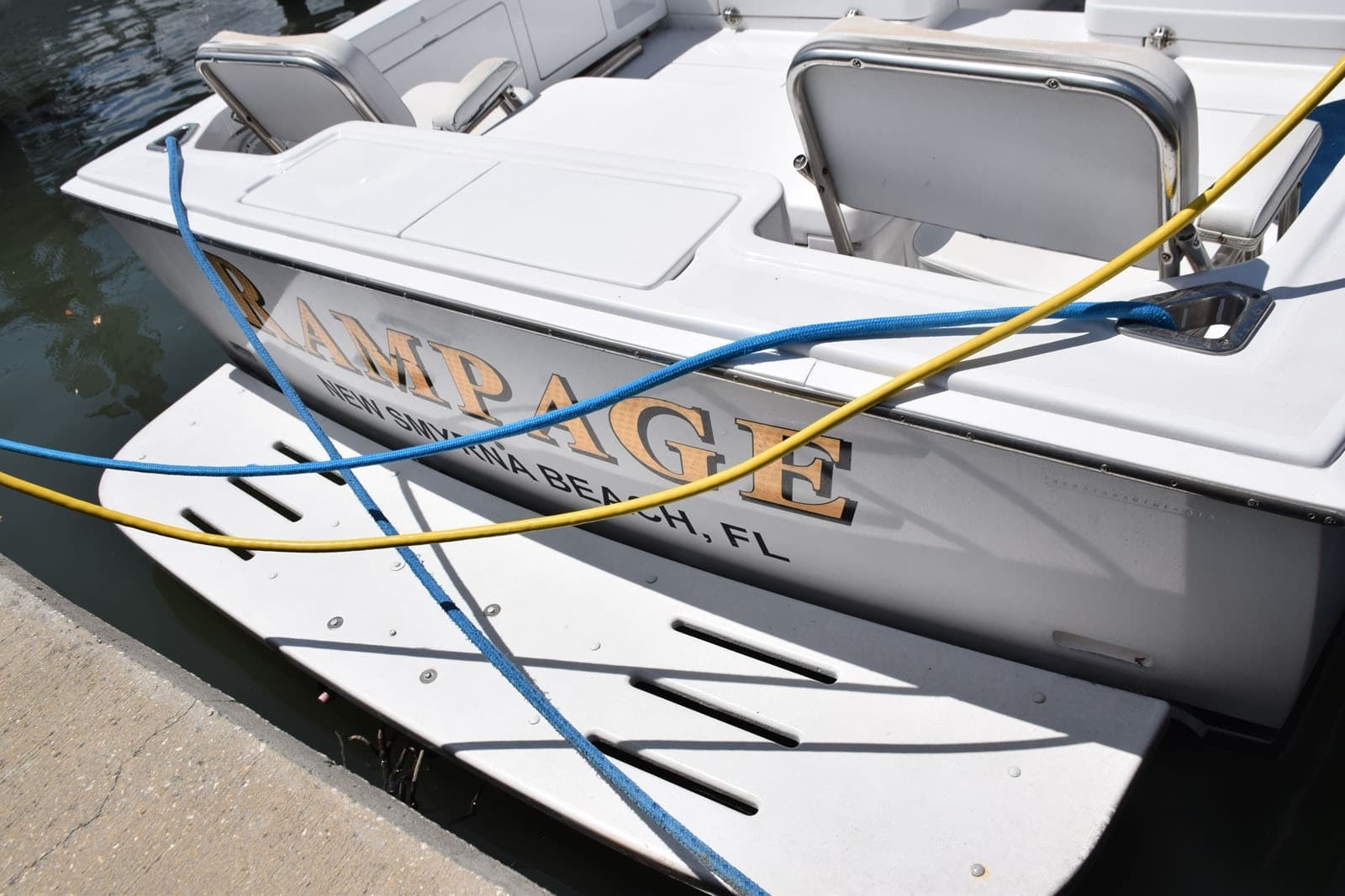 Swim Ladder Is Beneath Platform