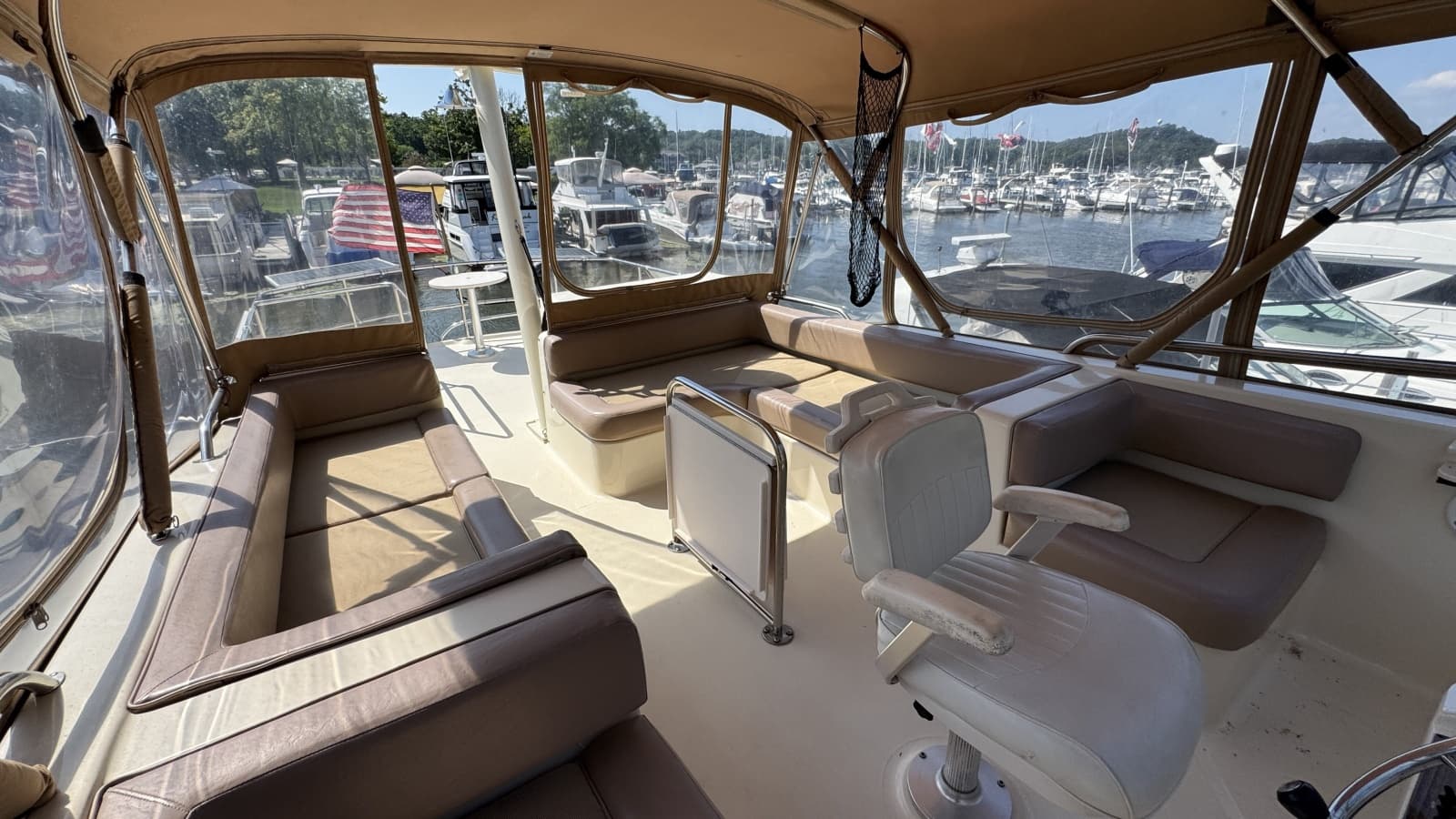 Flybridge Looking Aft