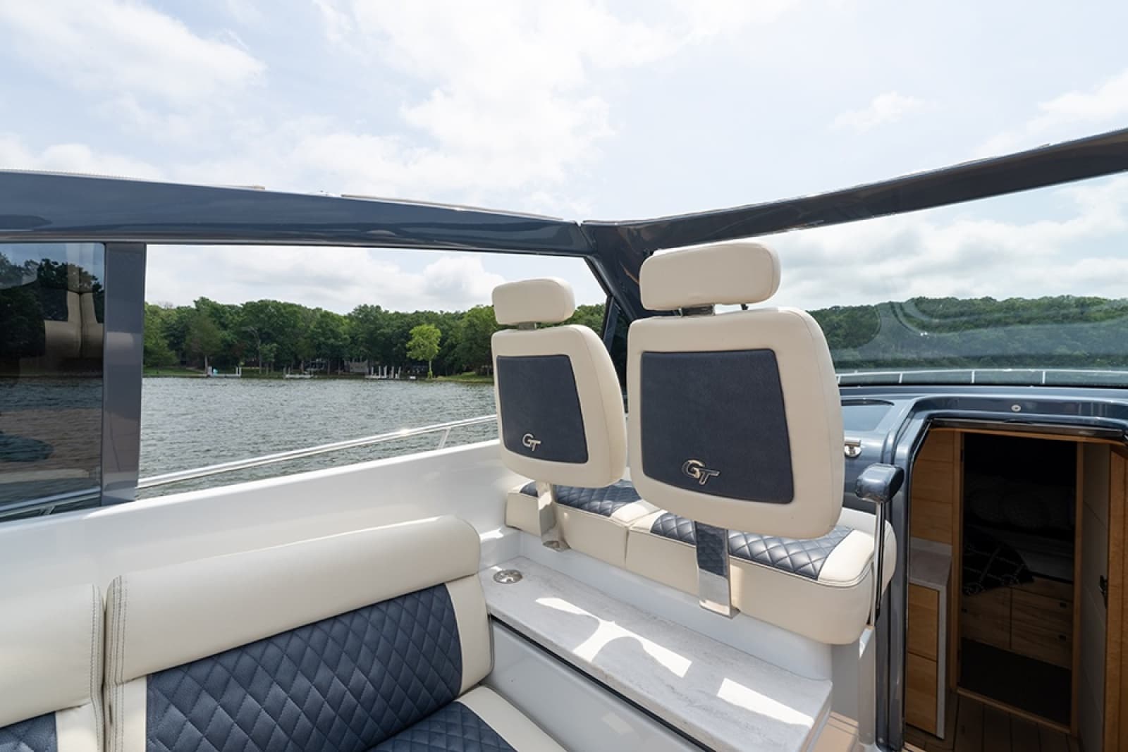 Companion seats at the helm