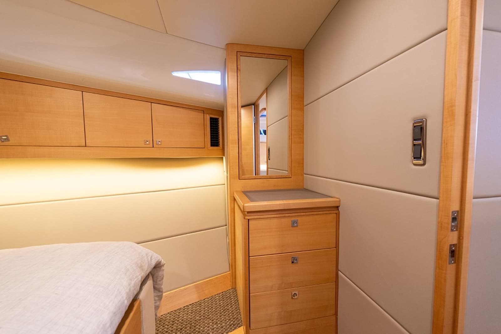 Master stateroom vanity mirror