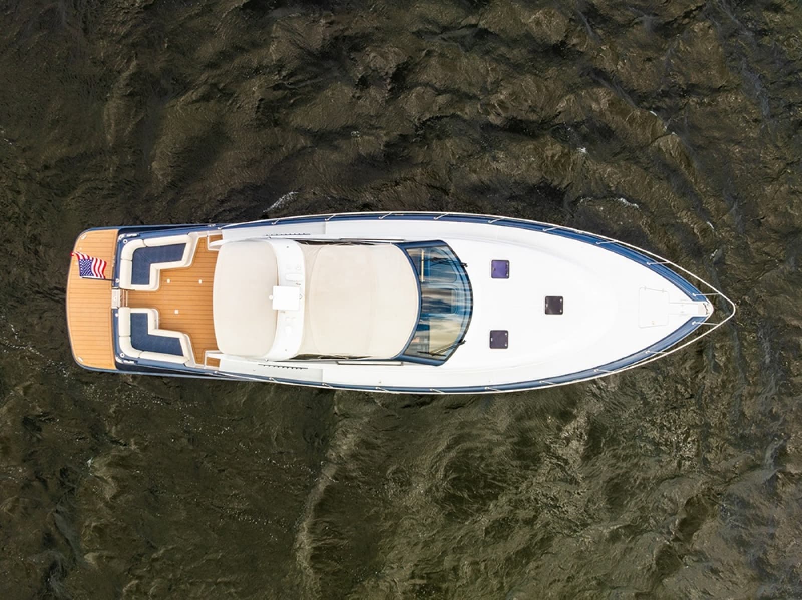 Aerial view with the top up