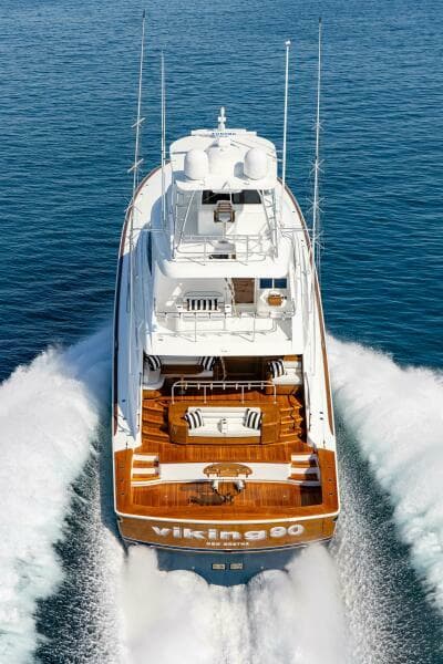 Viking 90 Sky Bridge - Running Transom