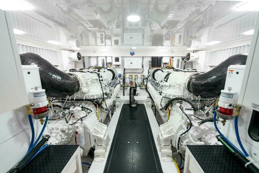 Viking 90 Convertible - Engine Room