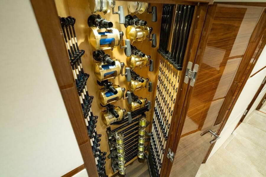 Viking 82 Convertible - Rod Storage Closet