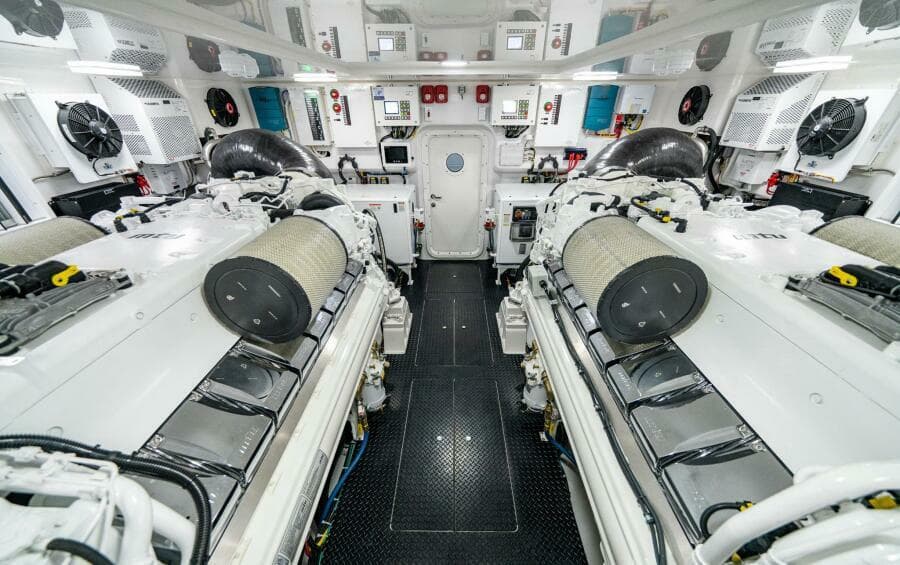 Viking 82 Convertible - Engine Room