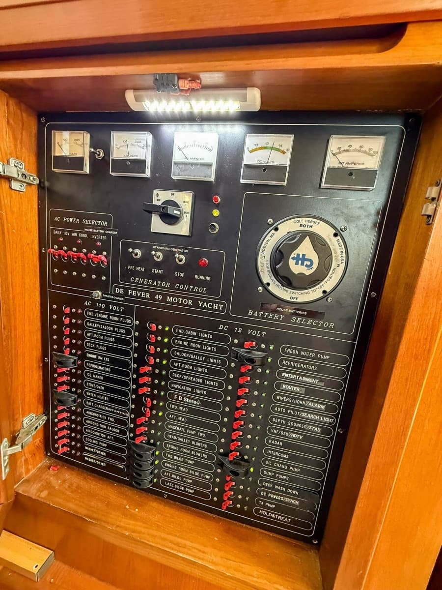 DeFever 49 Electrical Panel 