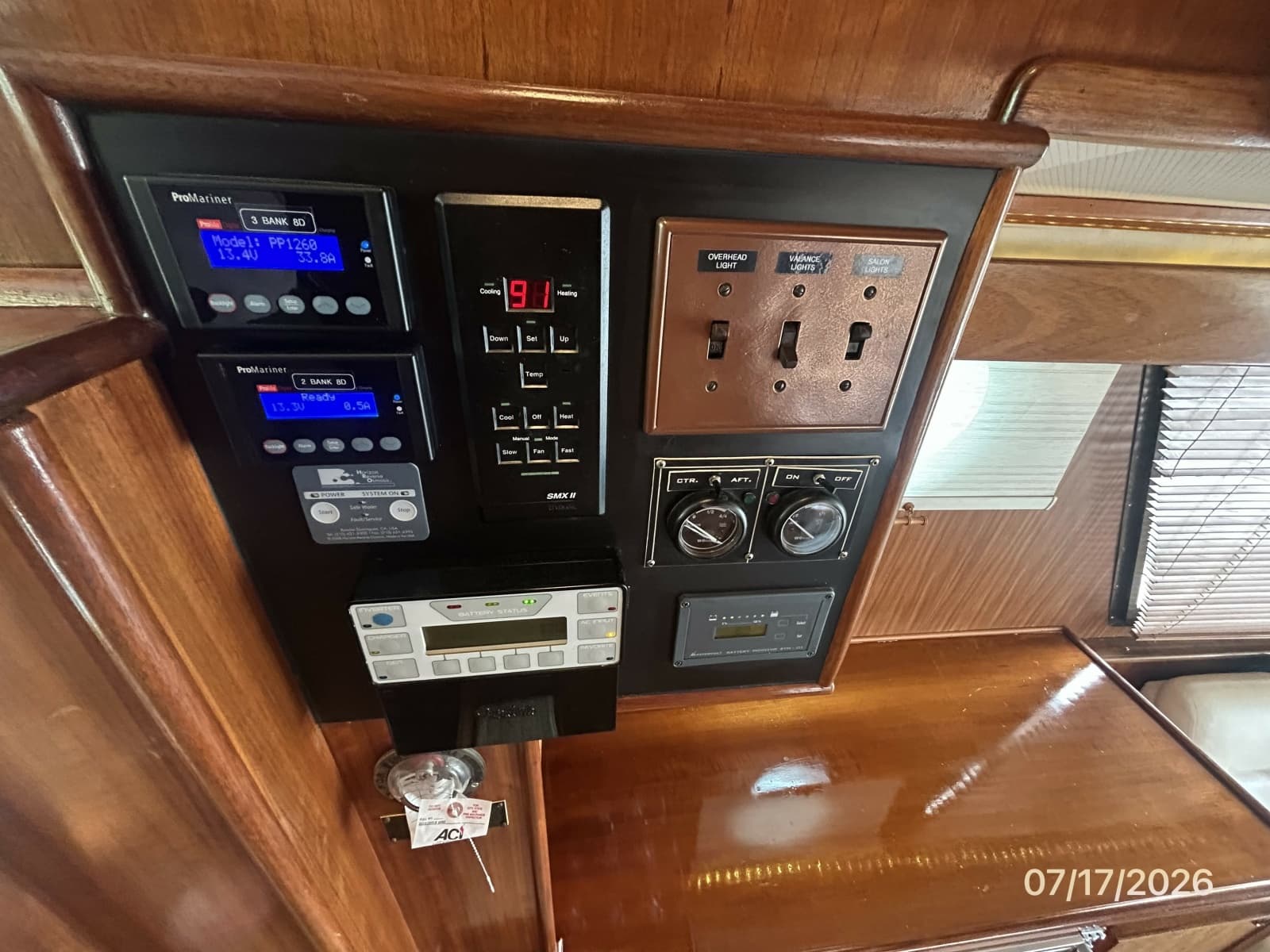 48' Hatteras electrical panel5