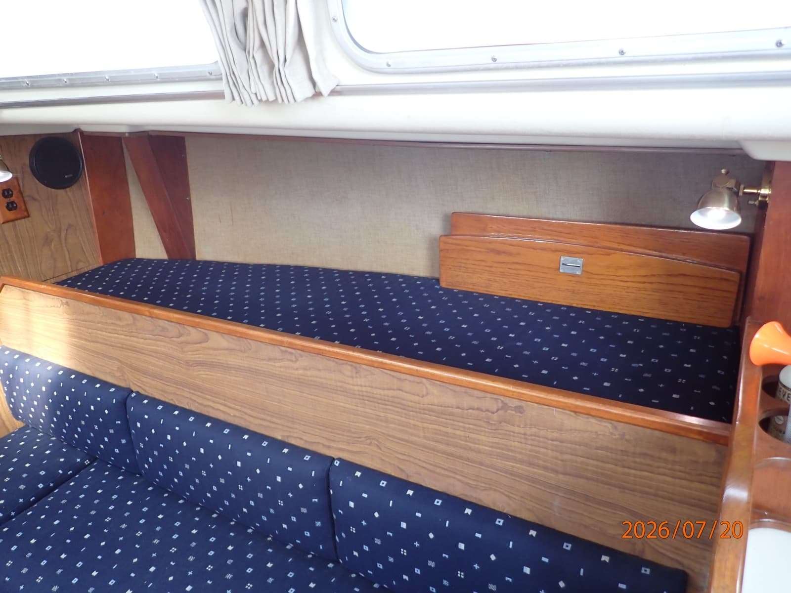35' Pearson salon starboard upper berth
