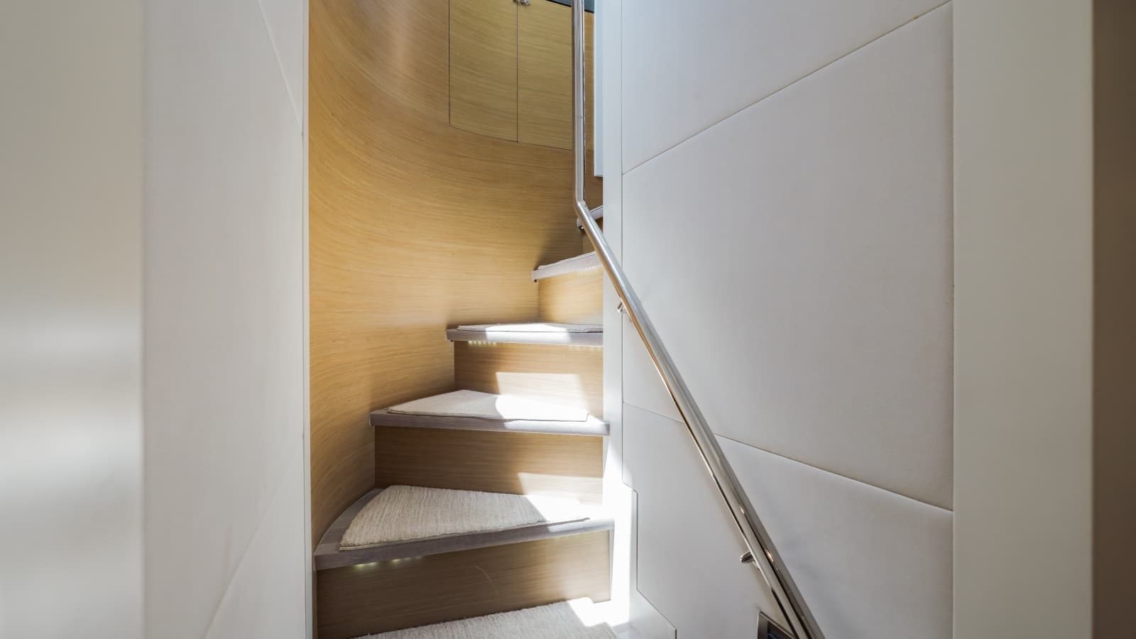Lower Helm And Galley Area Steps To Fwd Cabins