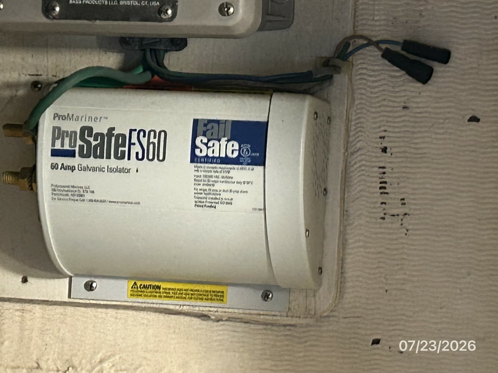 42' Sabre galvanic isolator