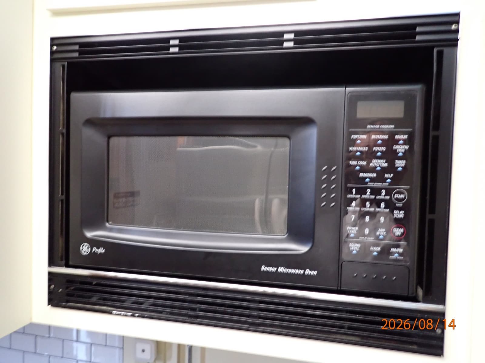 54' Hatteras galley microwave oven