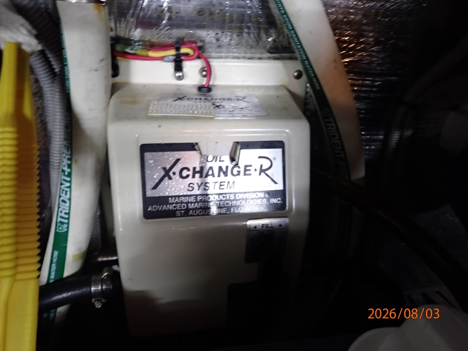 43' Mainship oil change system