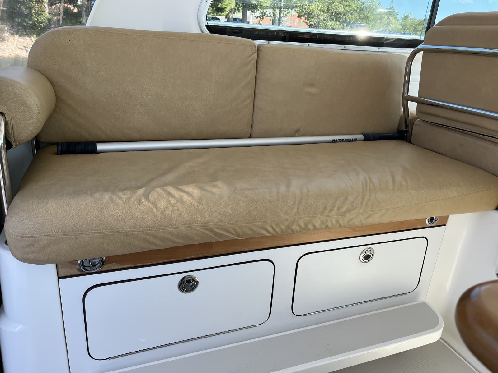 Liberty port settee that converts to a berth