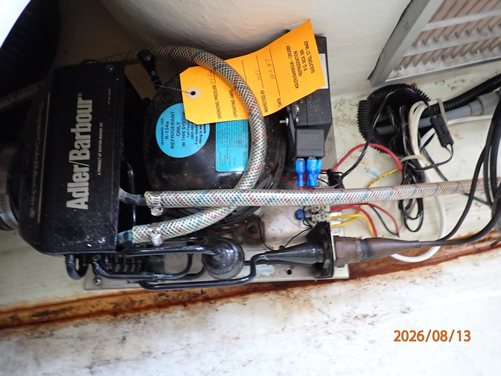 Hunter 336 refrigeration system