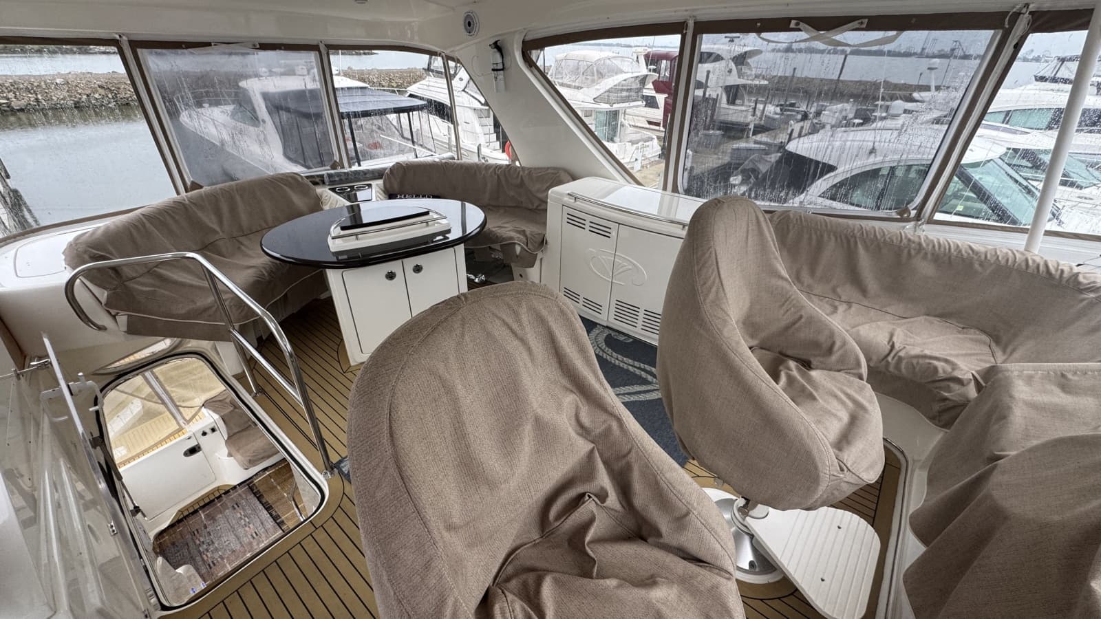Flybridge Looking Aft