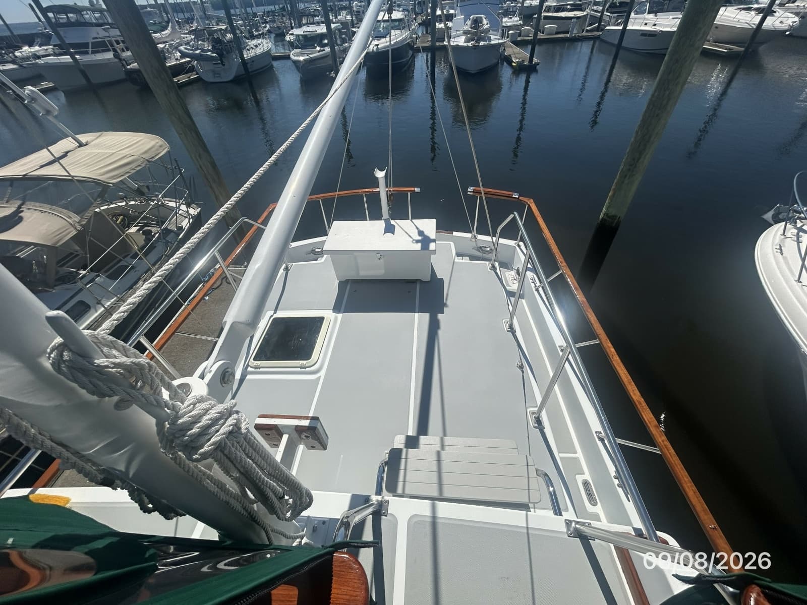 36' Monk trunk cabin aft