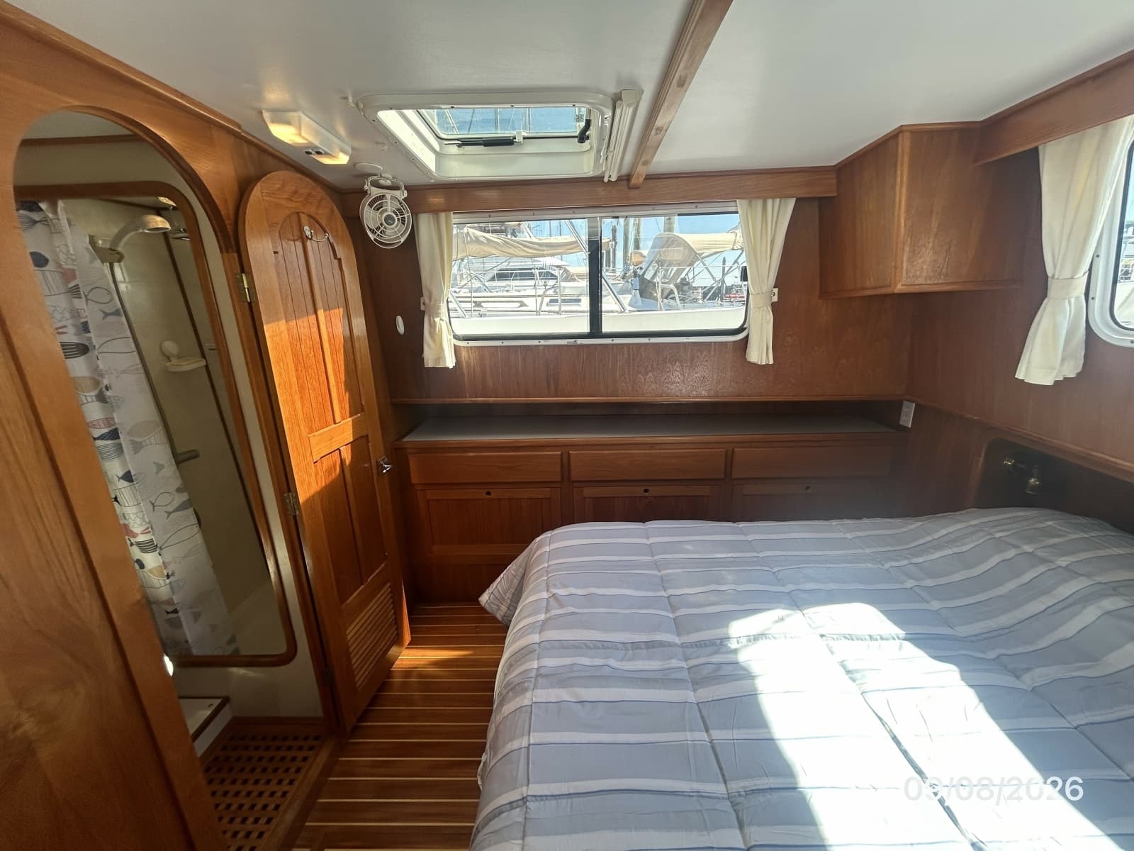 36' Monk master stateroom starboard