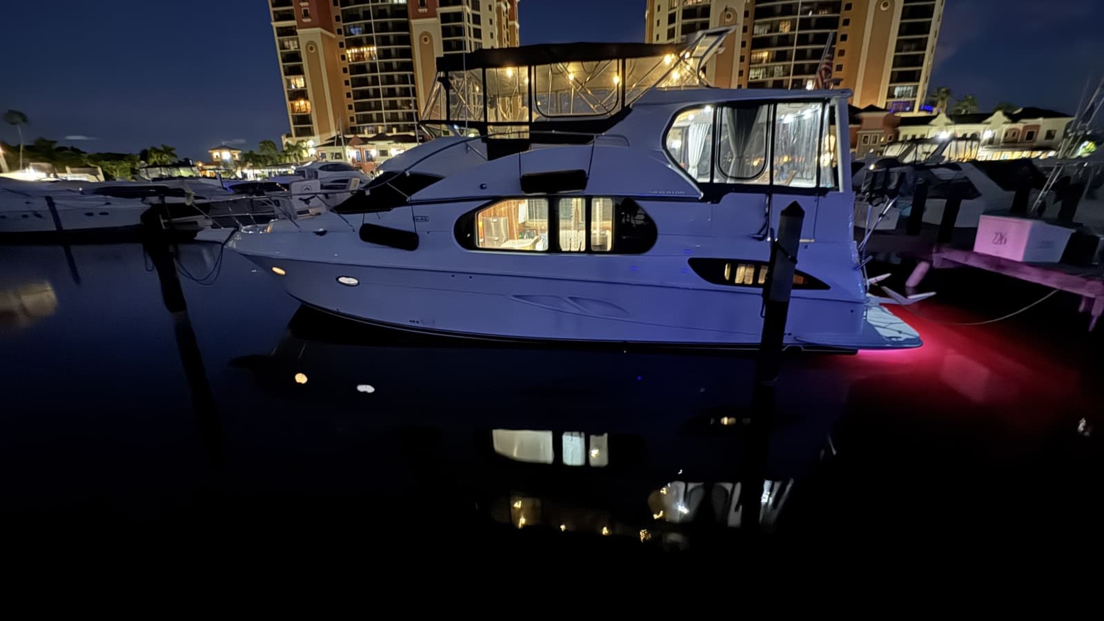 Port Side Profile Night View