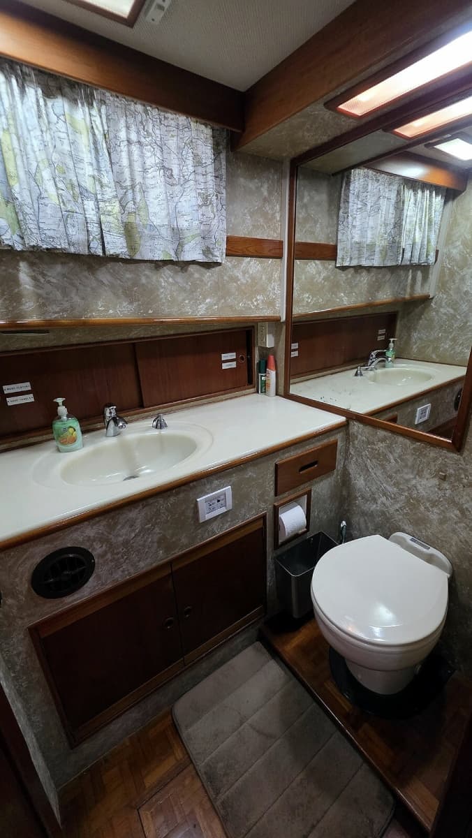 Guest Head Vanity and Toilet