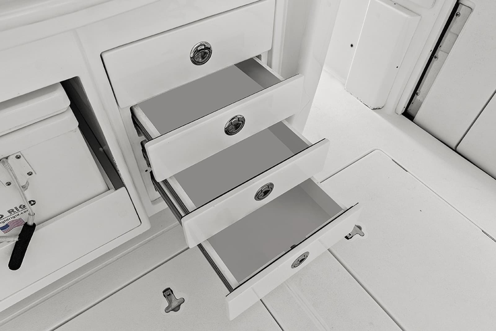 Drawers on aft stbd summer kitchen