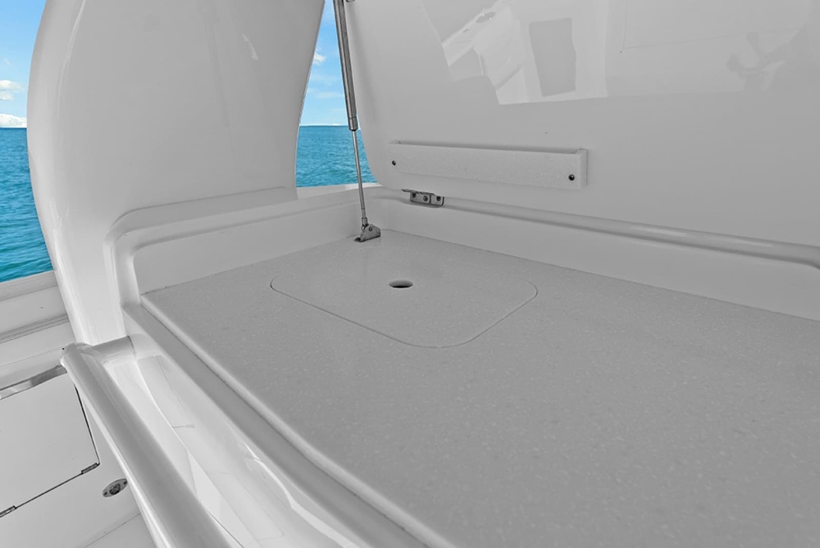 Cockpit wet bar with cover