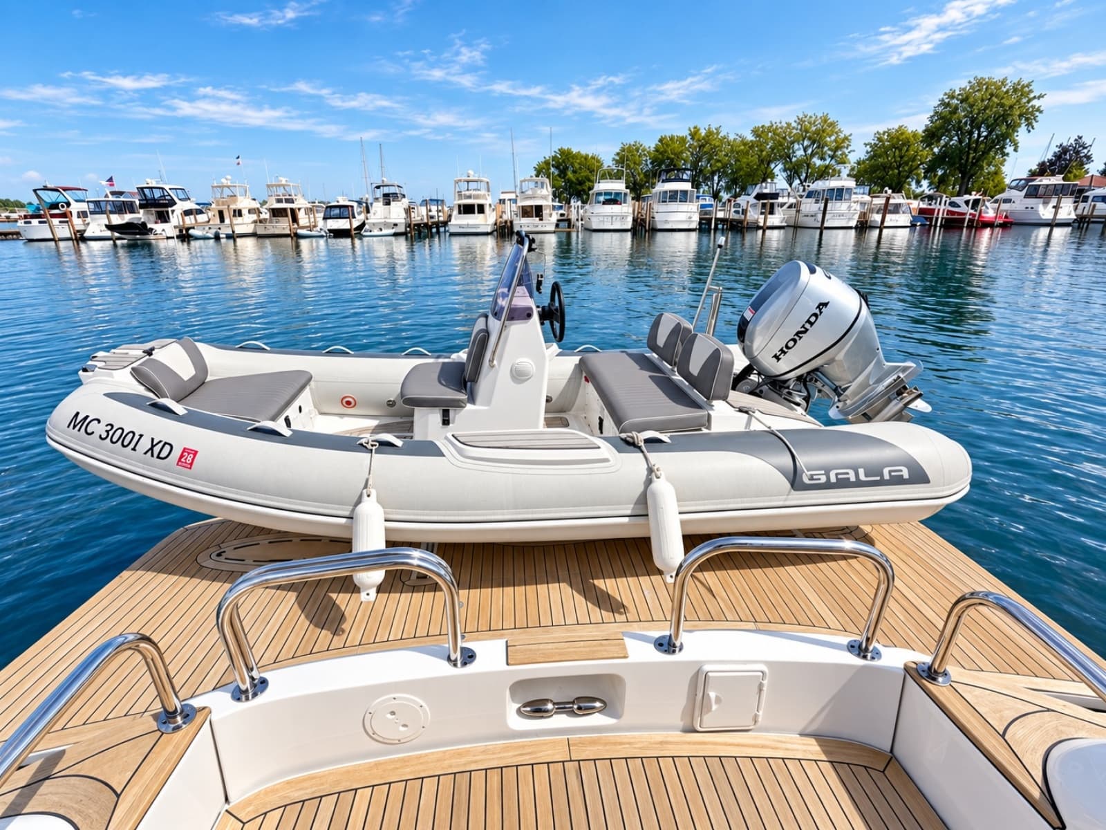 2002 Lazzara Yachts 80 Skylounge