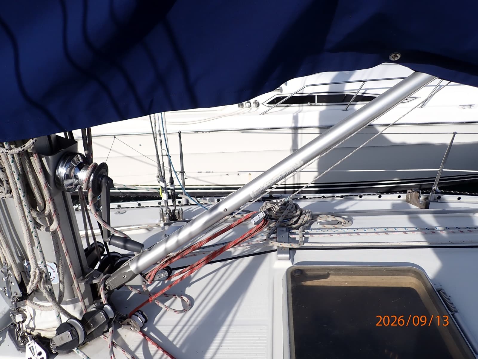42' Beneteau boom vang1