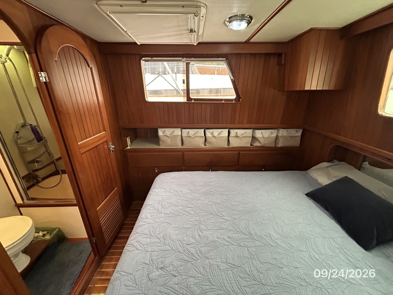 36' Monk master stateroom starboard