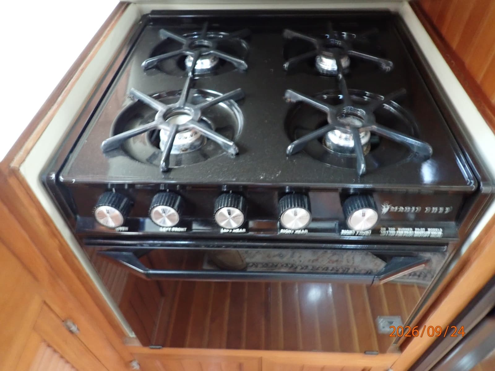36' Monk galley cooktop-oven