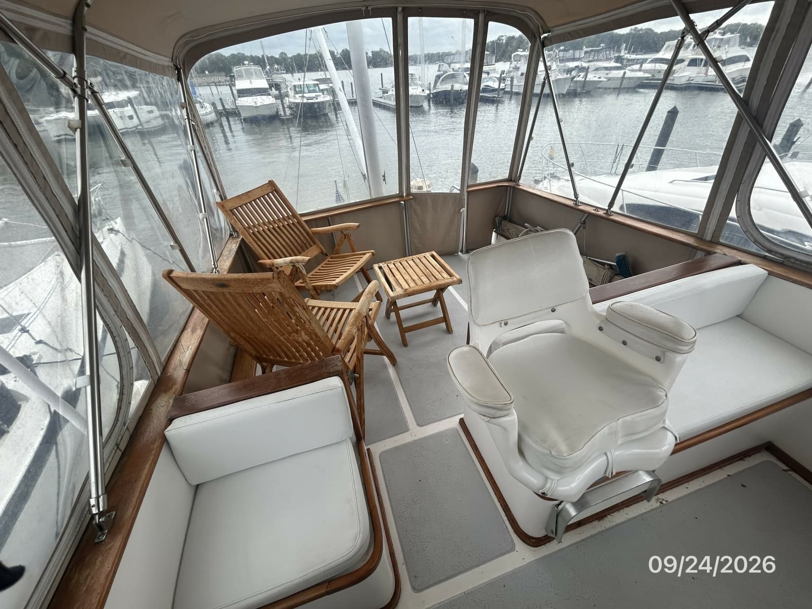 36' Monk flybridge aft