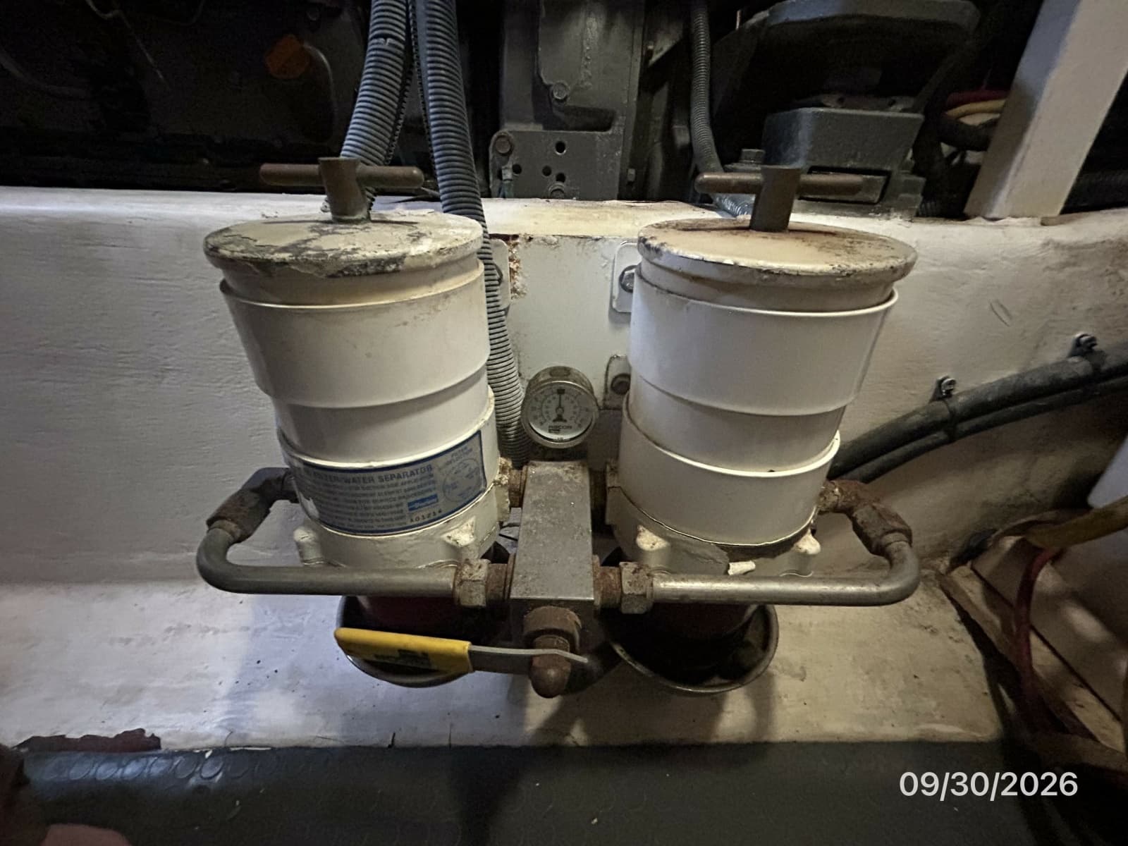 42' Sabre port Racor fuel filters