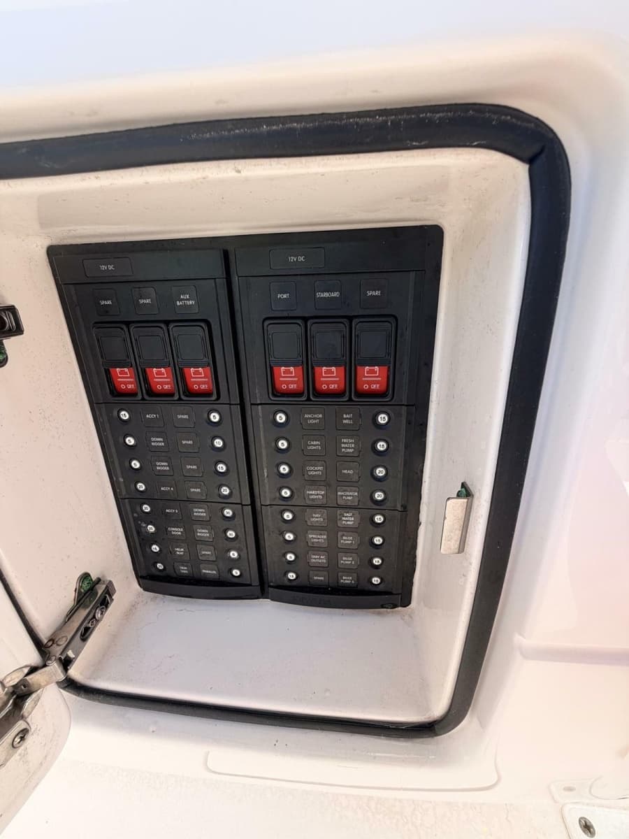2017 Intrepid 327 Center Console for sale in Pompano Beach FL - recessed breaker switch panel